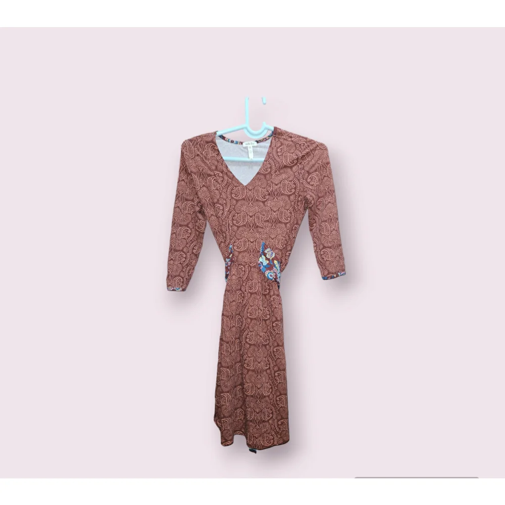 Women's XS Matilda Jane Ariana Paisley Tie Dress